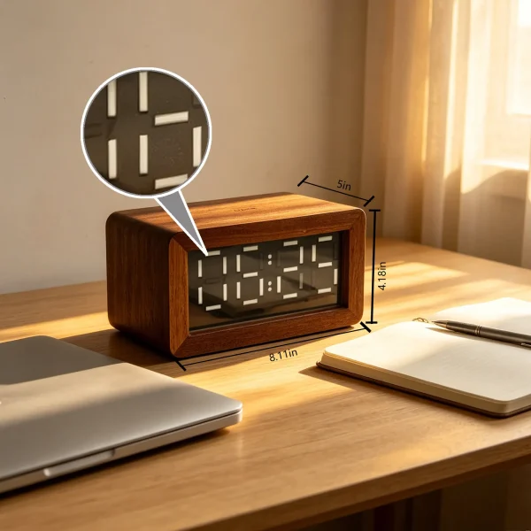 mechanical-clock02 A-Mechanical Push-Pull Flip Clock