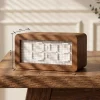 A-Minimalist 3D Stereo Pixel Desk Clock