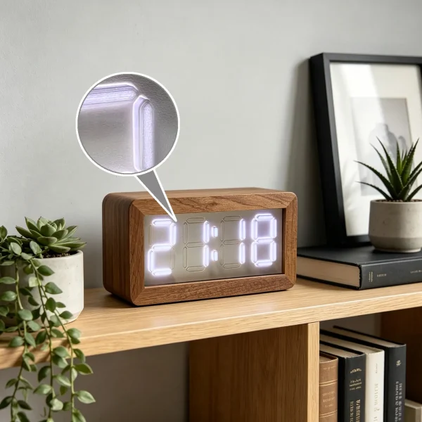 wood‑led‑clock.detail3 B-Minimalist 3D Stereo Pixel Desk Clock